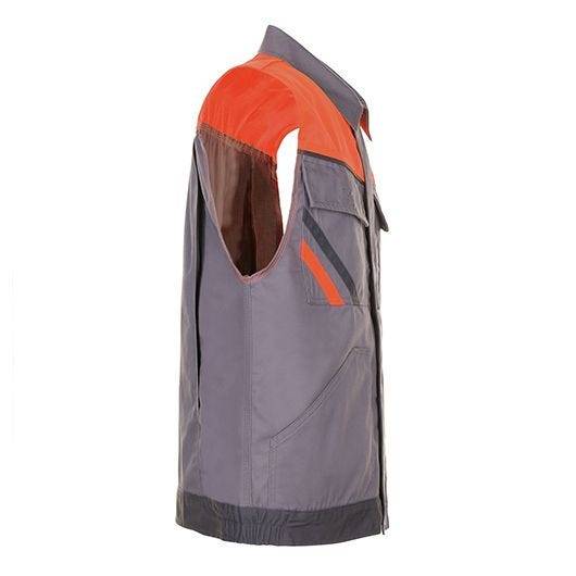 Planam Visline Weste, 2460, grau/orange, Größe S-3