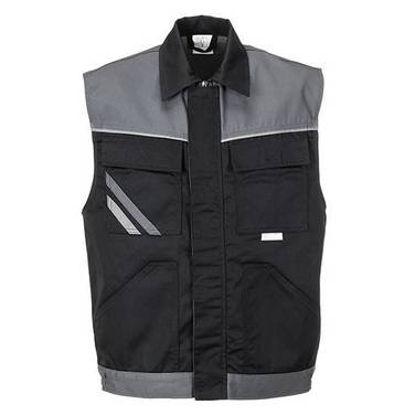 Planam Highline Weste, 2713, schwarz/grau, Größe M