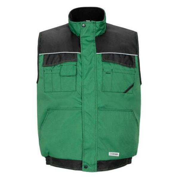 Planam Outdoor Dust Weste Herren, 3316, grün/schwarz, Größe L