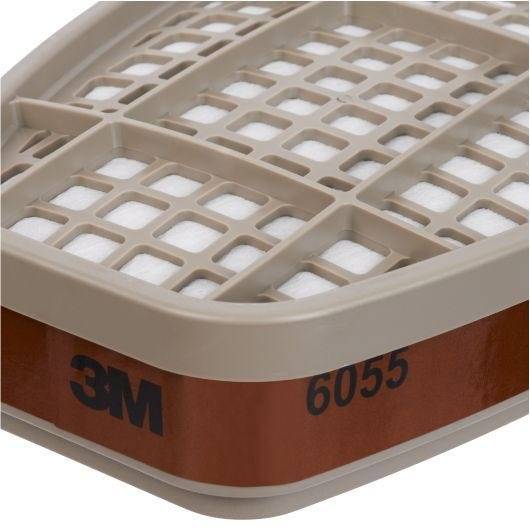3M Gase- und Dämpfefilter A2 mit Bajonettverschluss, 8 Stück-3