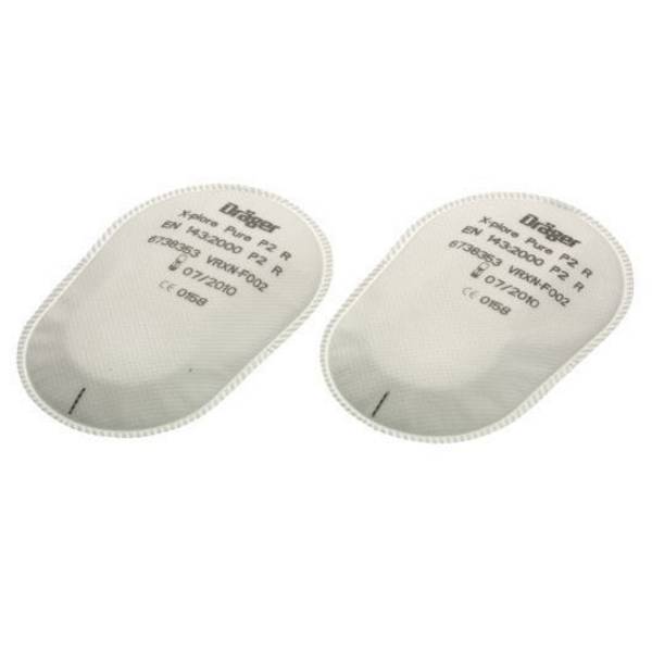 Dräger Partikelfilter Pure P2 R, mit Bajonett-Anschluss, 20 Stück