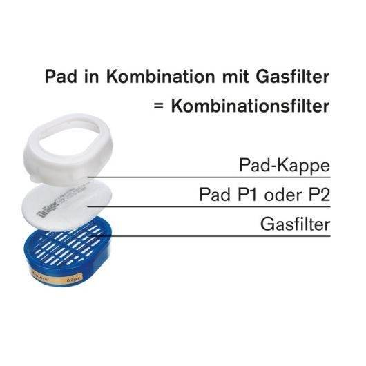 Dräger Gasfilter A1B1E1K1, mit Bajonett-Anschluss, 20 Stück-2