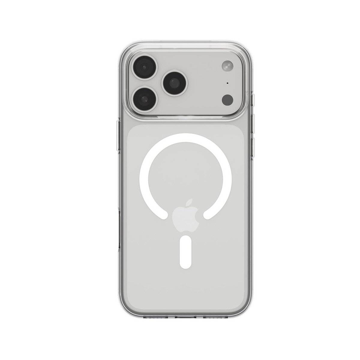 Spigen Liquid Crystal Mag Case kompatibel mit iPhone 17 Pro Max – Transparent / Weiß-1