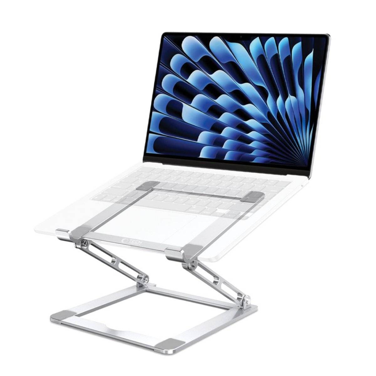 Tech-Protect ULS400 universeller ausziehbarer Laptopständer bis 17 Zoll – Silber-0