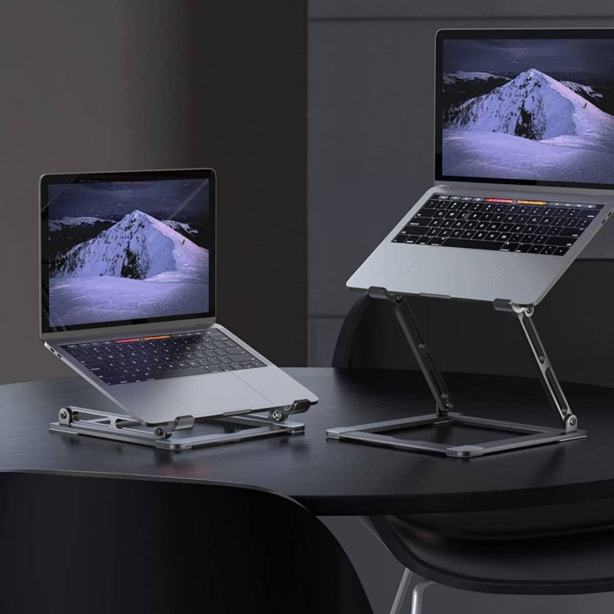 Tech-Protect ULS400 universeller ausziehbarer Laptopständer bis 17 Zoll – Silber-3