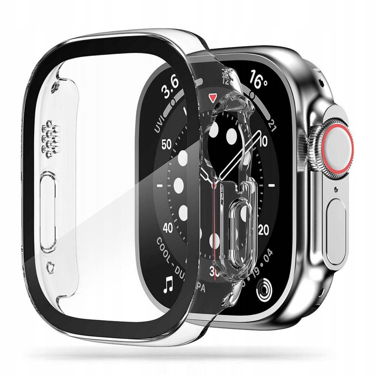 Tech-Protect Defense360 Hülle mit integriertem Glas Kompatibel mit Apple Watch Ultra 1 (49 mm) Transparent-0
