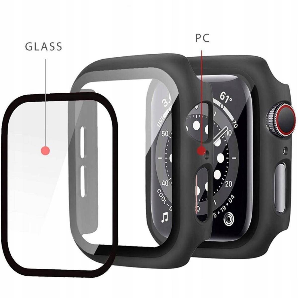 Tech-Protect Defense360 Hülle mit integriertem Glas Kompatibel mit Apple Watch Ultra 1 (49 mm) Transparent-1