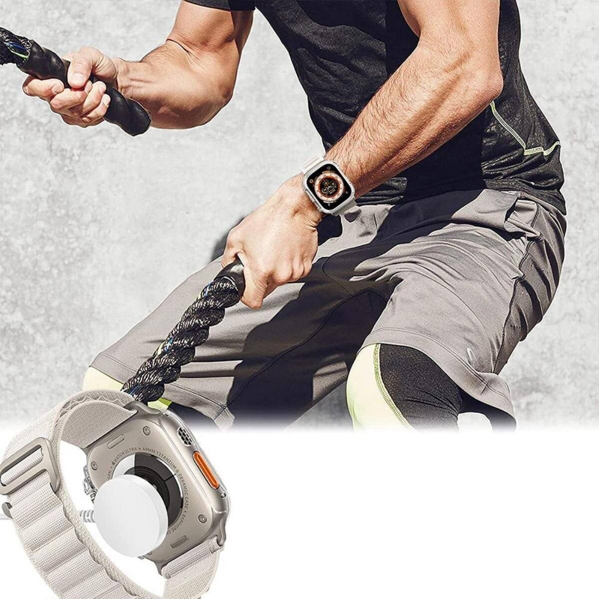 Tech-Protect Defense360 Hülle mit integriertem Glas Kompatibel mit Apple Watch Ultra 1 (49 mm) Transparent-4