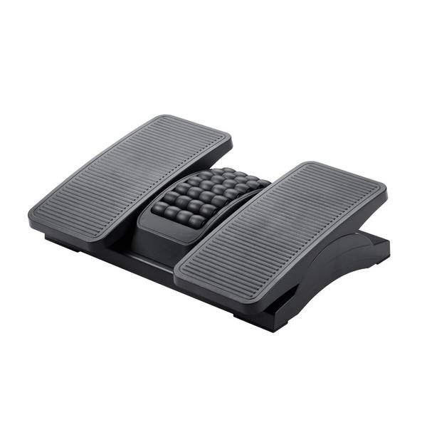 Platinet PFR6067 Fußstütze Büro, 42,5 × 32,5 cm, Anti-Rutsch Oberfläche, Massagefunktion, Neigung bis 25°