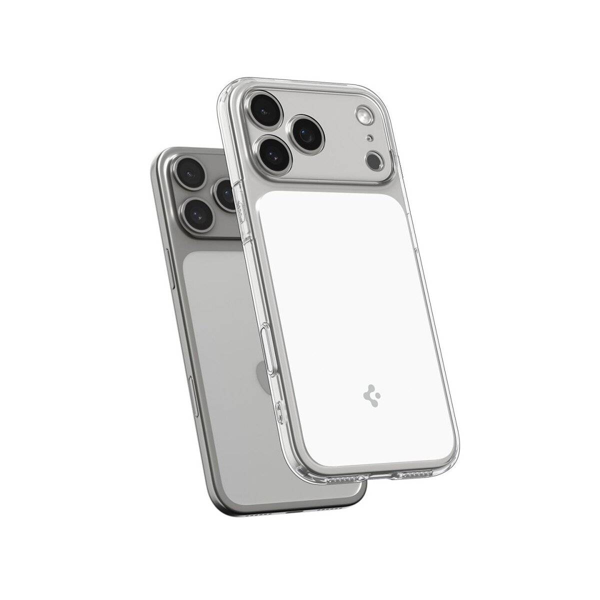 Spigen Ultra Hybrid "T" Case kompatibel mit iPhone 17 Pro Max – Klar/Weiß-0