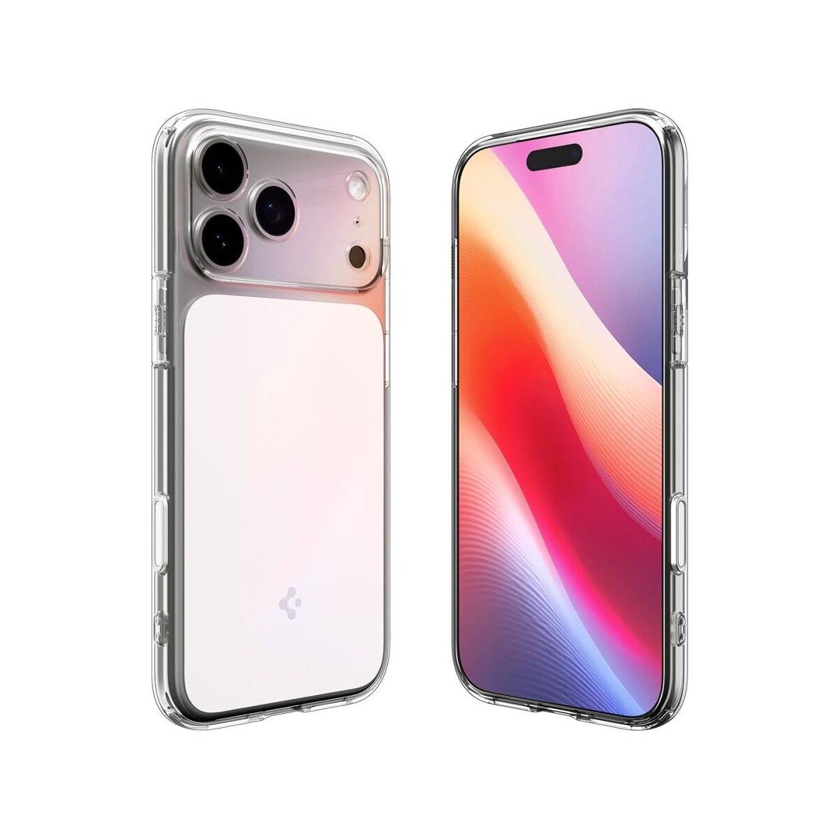 Spigen Ultra Hybrid "T" Case kompatibel mit iPhone 17 Pro Max – Klar/Weiß-2