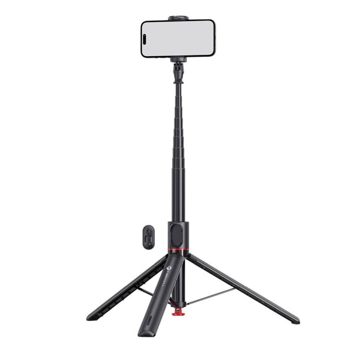 FORCELL F-GRIP F170XL – Automatischer Selfie-Stick mit Bluetooth-Fernbedienung & Stativ Schwarz-1
