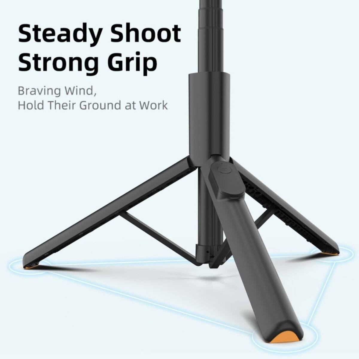 Tech-Protect L09S Selfie-Stick mit Stativ und Bluetooth-Fernbedienung – Schwarz-3
