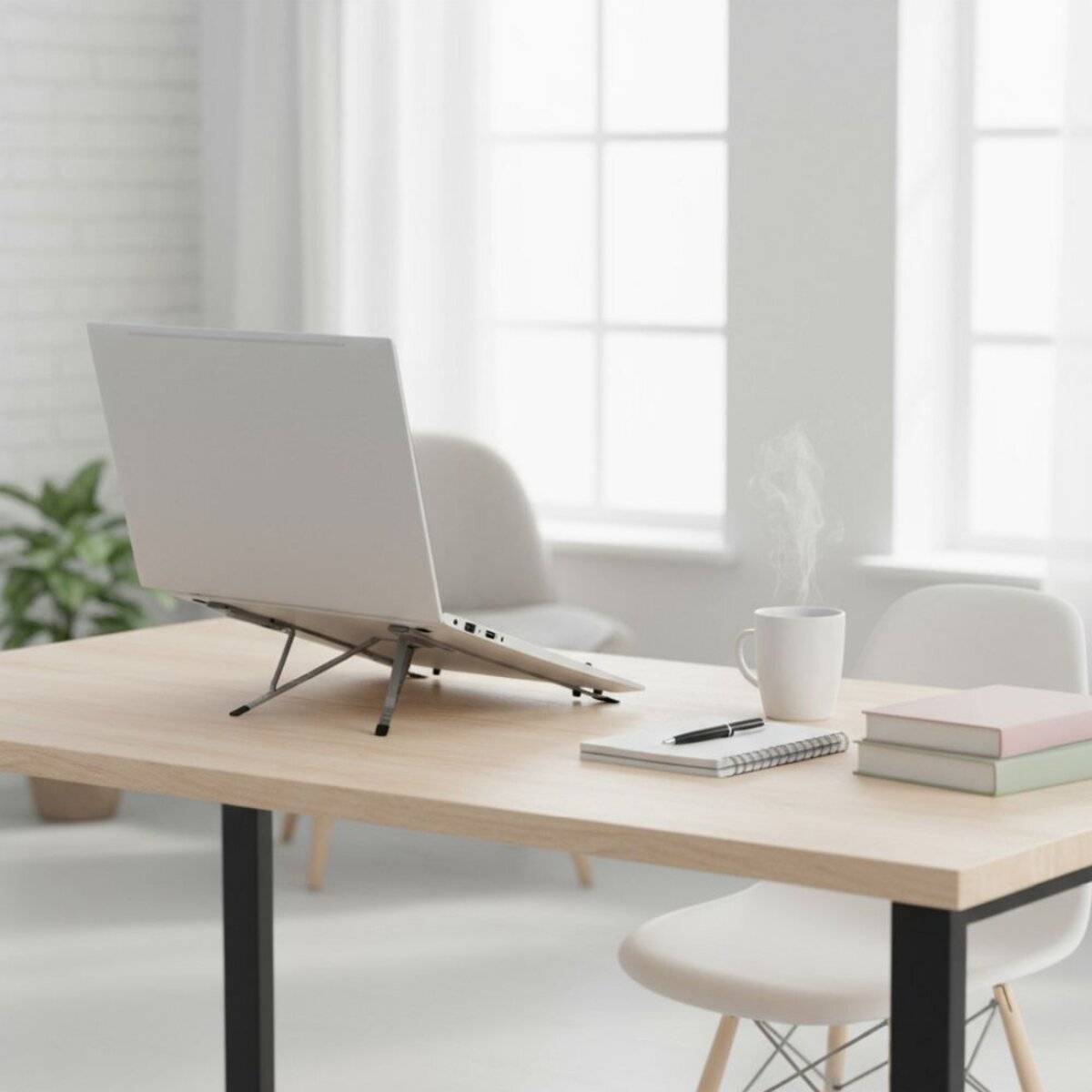 Forcell F-GRIP Fold Stand X Pro – Verstellbarer Laptop- und Tablet-Tischständer Grau-1