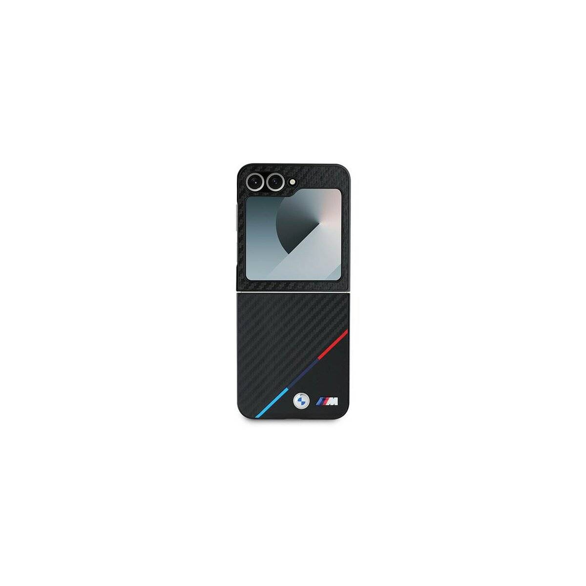 BMW Carbon Tricolor Handyhülle kompatibel mit Samsung Galaxy Z Flip 6 – Schwarz-1