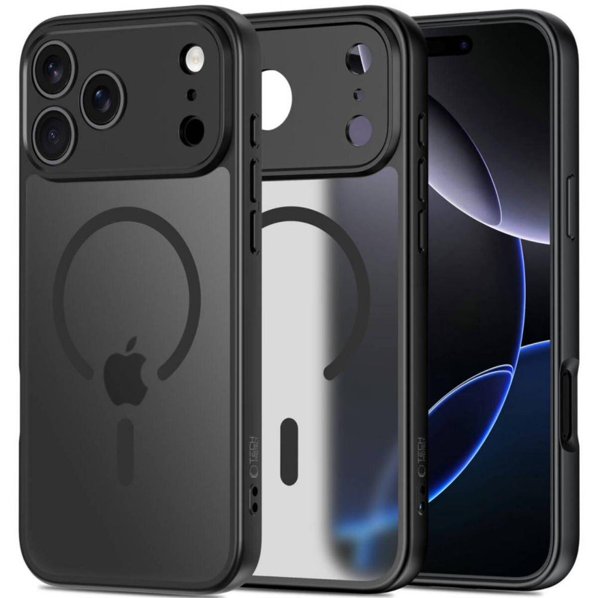 Tech-Protect BasicMag Handyhülle Case Kompatibel iPhone 17 Pro mit Magnetfunktion Mattschwarz-0