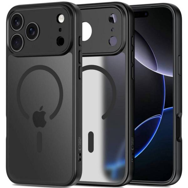 Tech-Protect BasicMag Handyhülle Case Kompatibel iPhone 17 Pro mit Magnetfunktion Mattschwarz