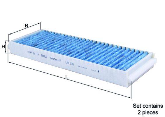 Mahle LAO239/S Filter, Innenraumluft-0