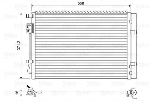 Valeo 822597 Kondensator, Klimaanlage-0
