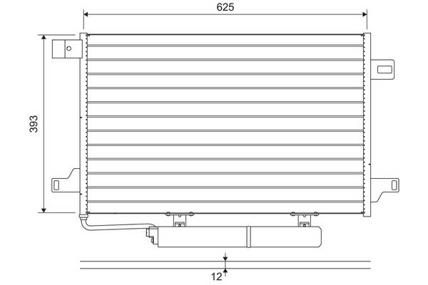 Valeo 822689 Kondensator, Klimaanlage