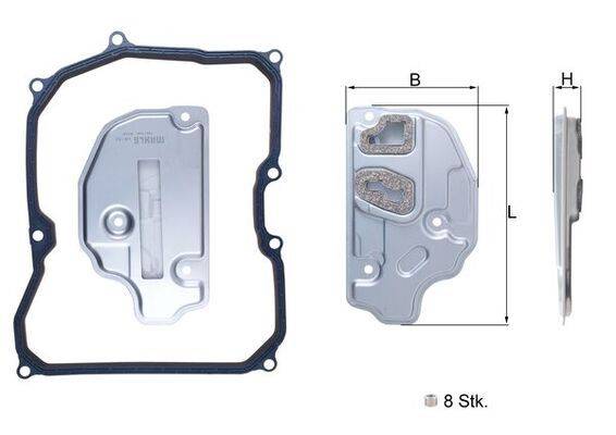 Mahle HX150KIT Hydraulikfilter, Automatikgetriebe-0