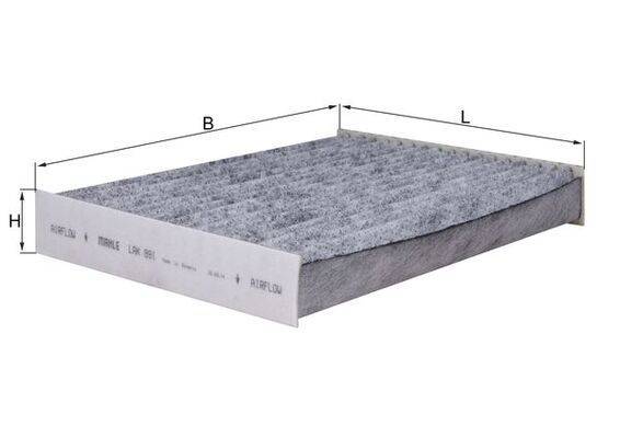 Mahle LAK891 Filter, Innenraumluft-1