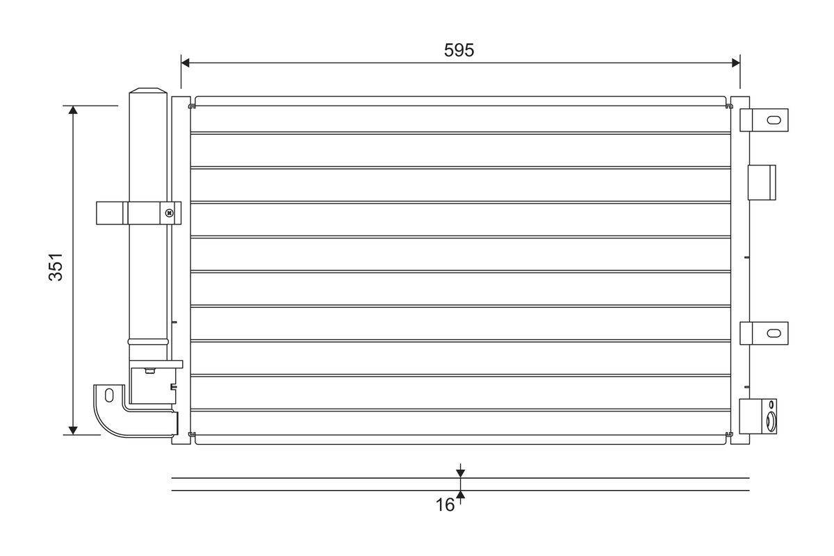 Valeo 822694 Kondensator, Klimaanlage-0