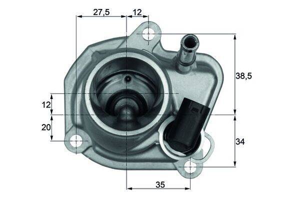 Thermostat Kühlmittel Temp 87 °C mit Dichtung MAHLE für CHRYSLER PT-1