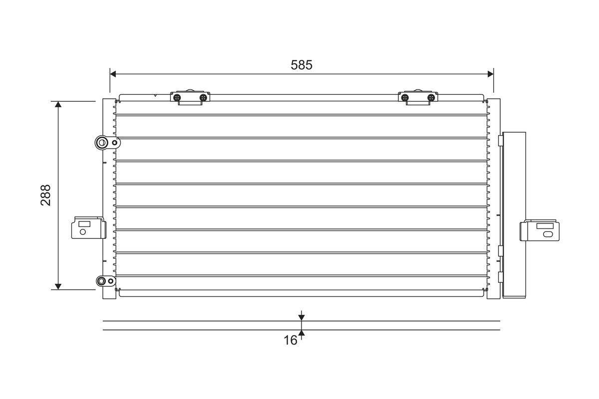 Valeo 822698 Kondensator, Klimaanlage-0