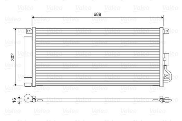 Valeo 822592 Kondensator, Klimaanlage