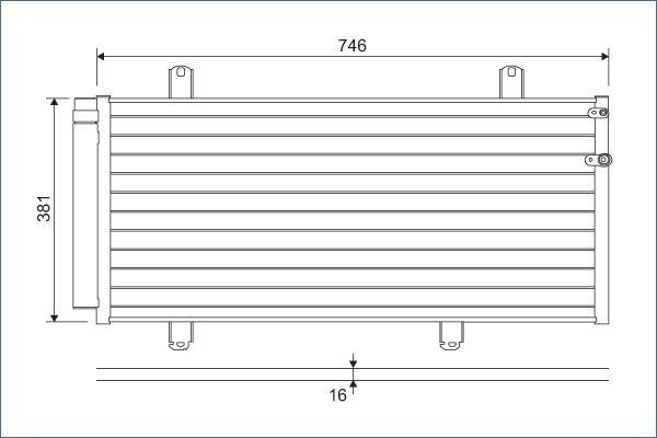 Valeo 822584 Kondensator, Klimaanlage-0