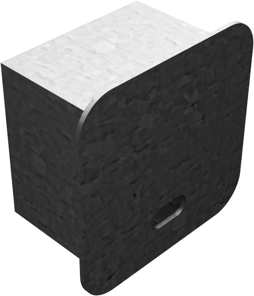 Schake 470_20 Abdeckkappe für Pfosten feuerverzinkt für 70 x 70 mm Pfosten ohne Verschluss passend für Bodenhülse Art.-N-1