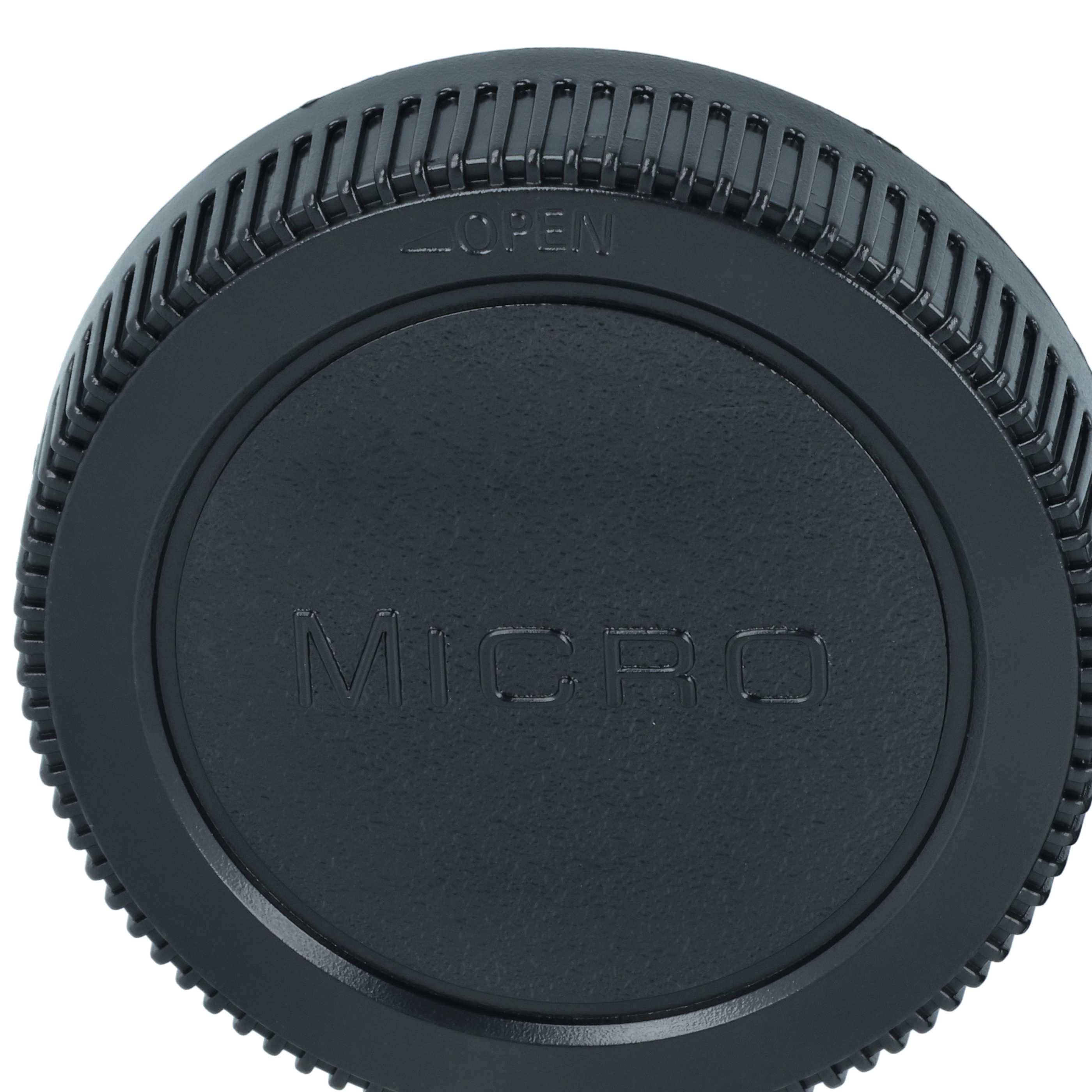 vhbw Objektivdeckel-Set kompatibel mit Olympus Pen E-PL2 | E-P1, E-P2, E-P3, E-PL1 Kamera - Rück- und Gehäusedeckel-3