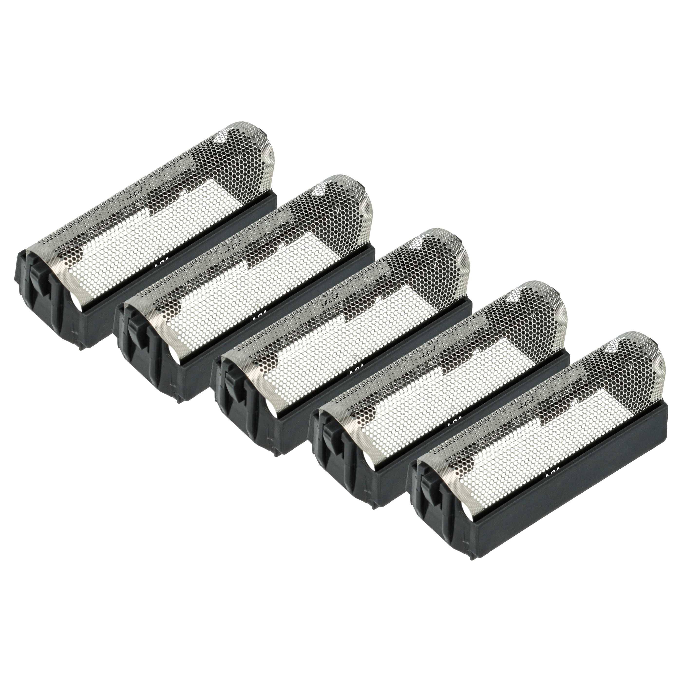 vhbw 5x Scherfolie kompatibel mit Braun Action Line Elektrorasierer + Rahmen, schwarz/silber-0