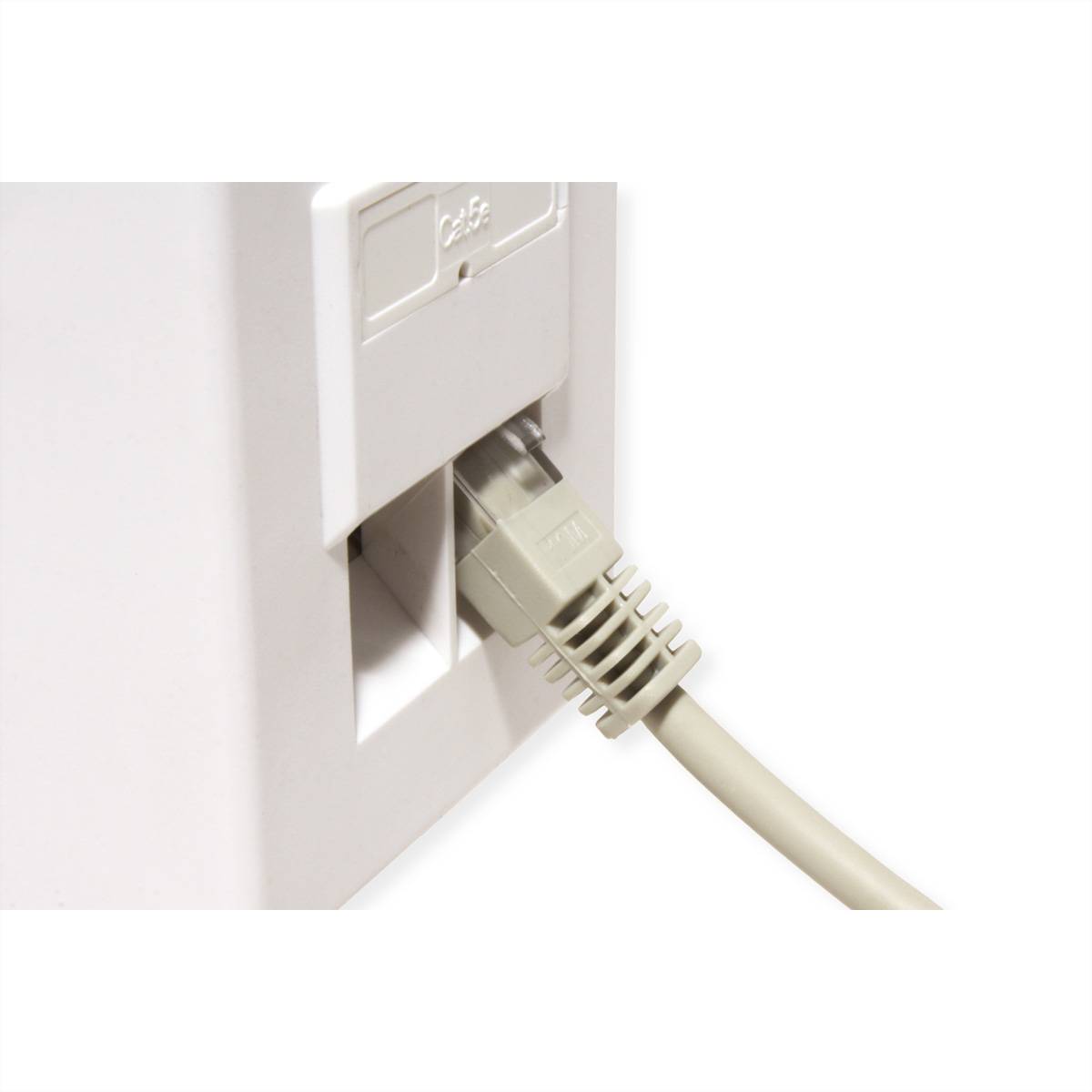 STANDARD UTP-Patchkabel konf. Cat.5e, beige, 2 m-2