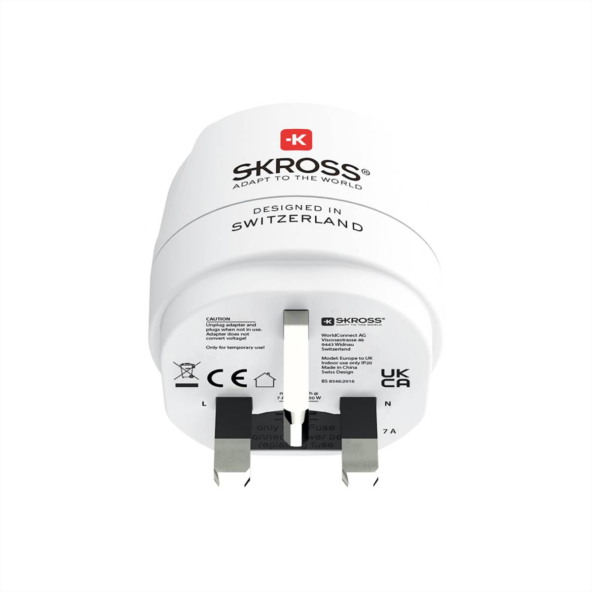 Skross Europe to UK Reiseadapter Retail, für 2- und 3-polige Geräte-2