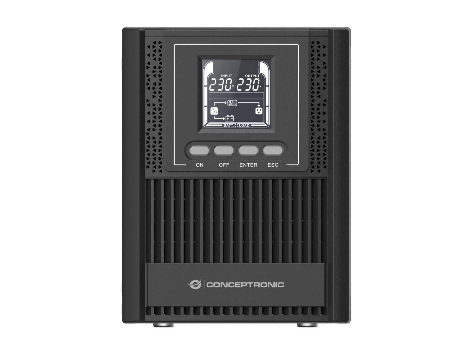 Conceptronic ZEUS52E1K 1000VA 900W Online Tower USV, IEC Multimedia-Technik USVs-1