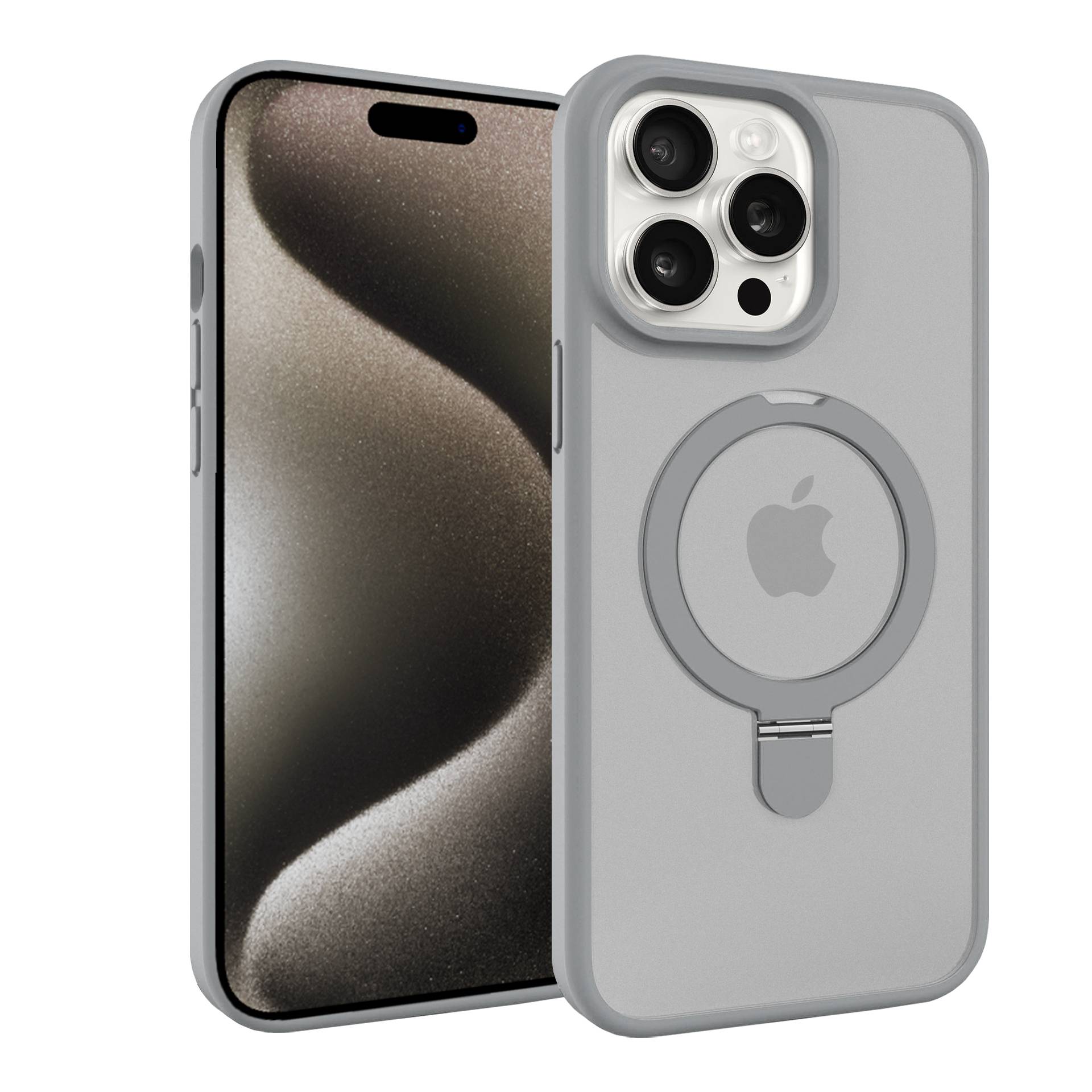 Handy Hülle für Apple iPhone 15 Pro Max 6.7 Zoll mit Halterung Stand Case Cover Schutzhülle-2