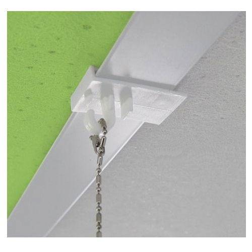 Deckenclip mit Haken, Kunststoff, weiß, 20 mm x 30 mm, VE = 10 Stück-1