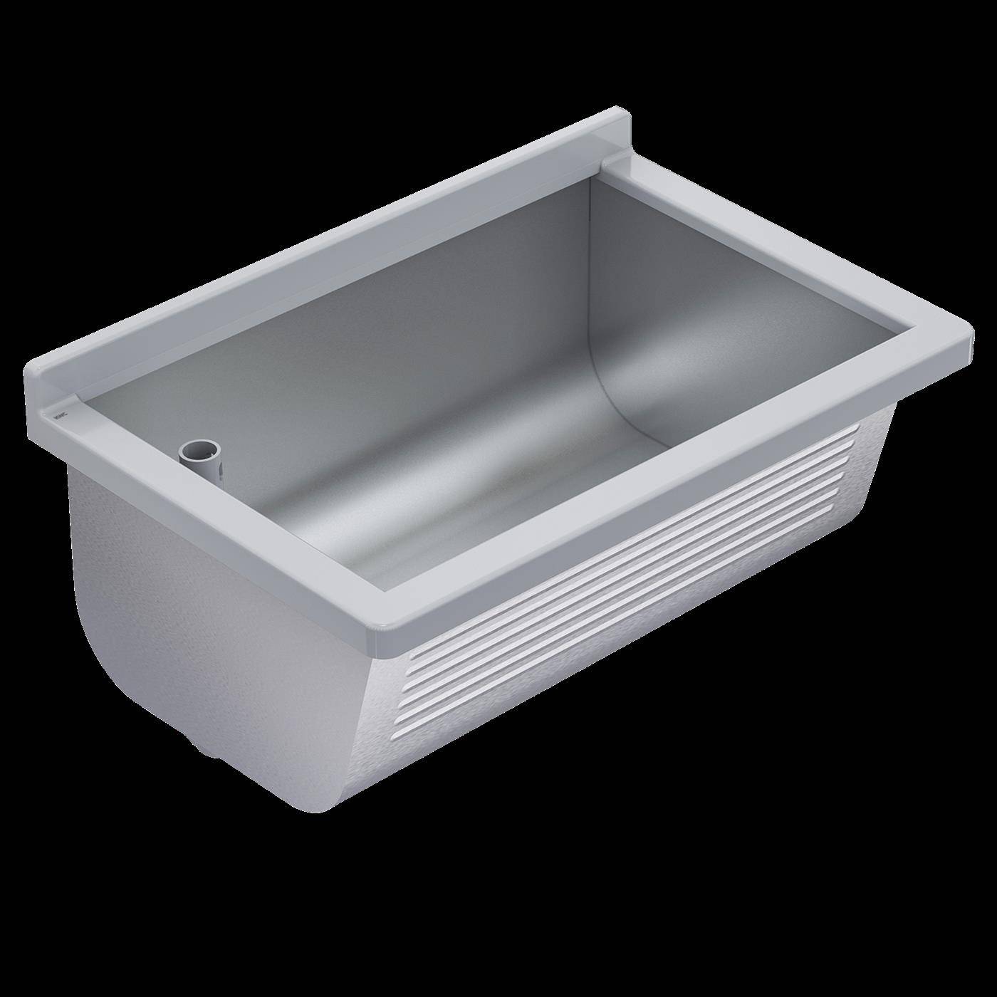KWC Waschtrog, SIRIUS, Edelstahl, 700x328x460 mm, Ablauf Links-0