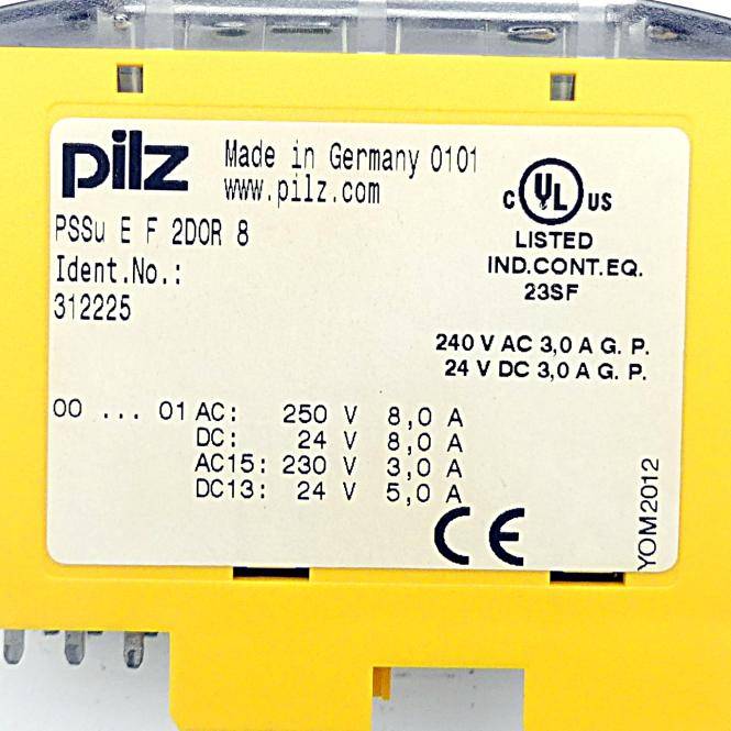 Pilz Elektronikmodul PSSu E F 2DOR 8-1
