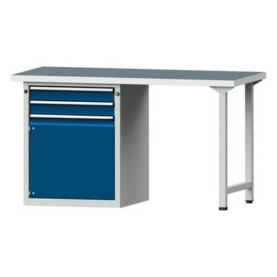 ANKE Kombiwerkbank Modell 802 V, 1500x700x840mm, Universalplatte, Sockelschrank, 2 Schubladen, Tür-0