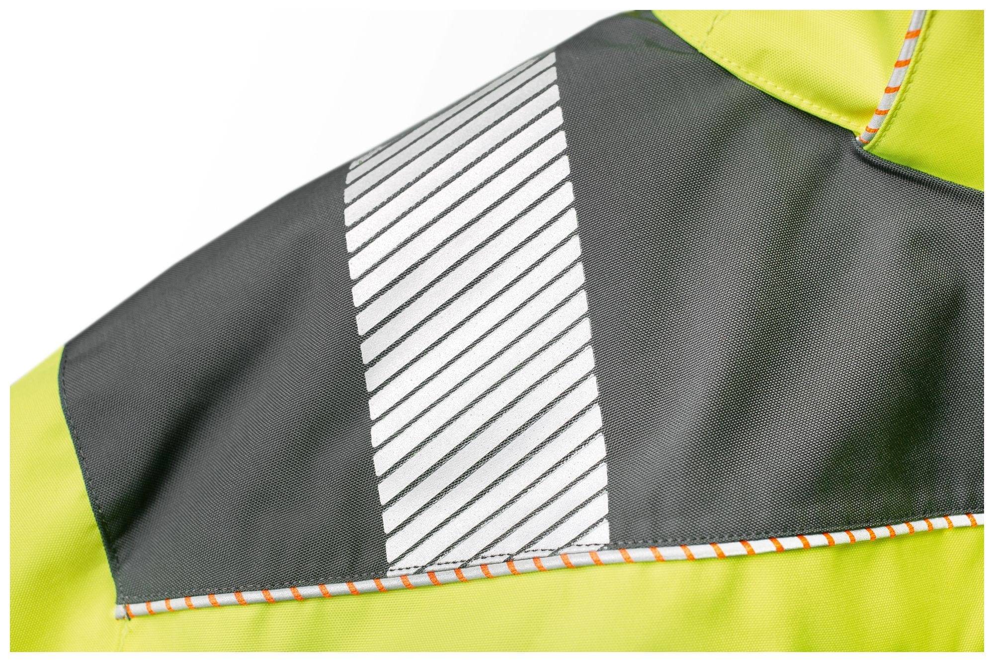 Warnschutzjacke Elysee 2in1, 23429, gelb/grau mit thermofixierten Reflexstreifen, Größe 2XL-3