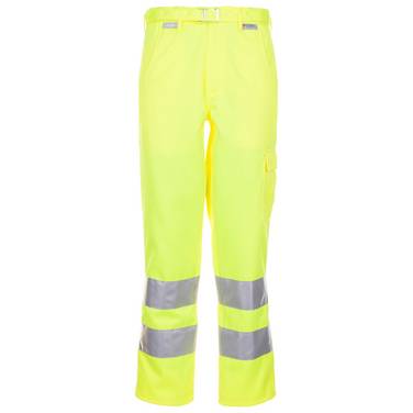 Planam Warnschutz-Bundhose, 2012, uni gelb, Größe 56