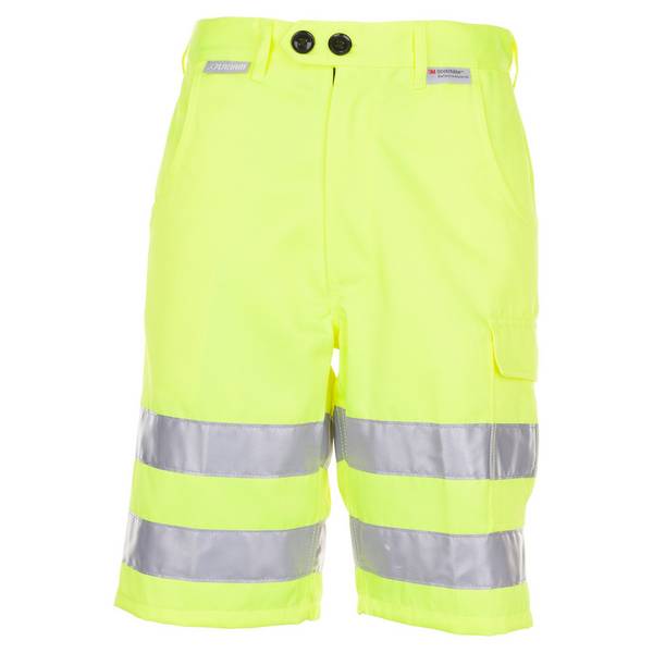 Planam Warnschutz-Shorts, 2014, uni gelb, Größe S