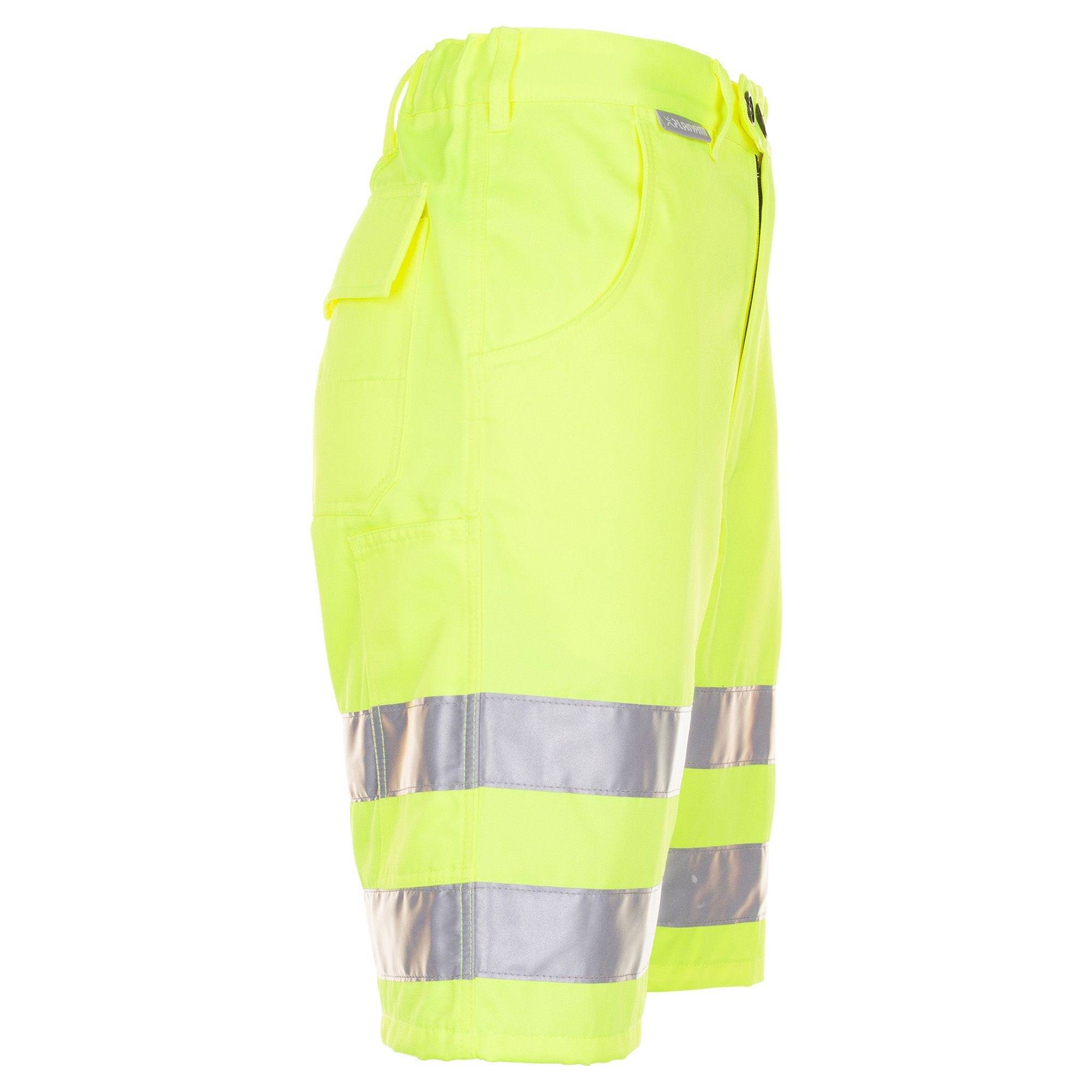 Planam Warnschutz-Shorts, 2014, uni gelb, Größe S-2