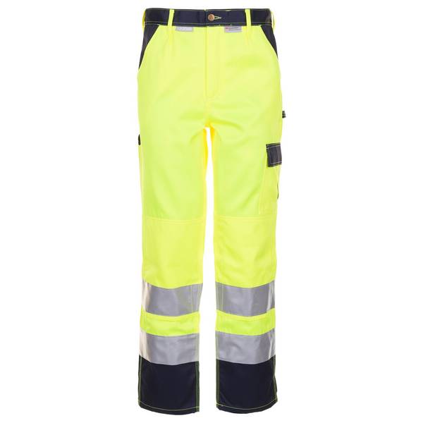 Planam Warnschutz-Bundhose, 2017, gelb/marine, Größe 50