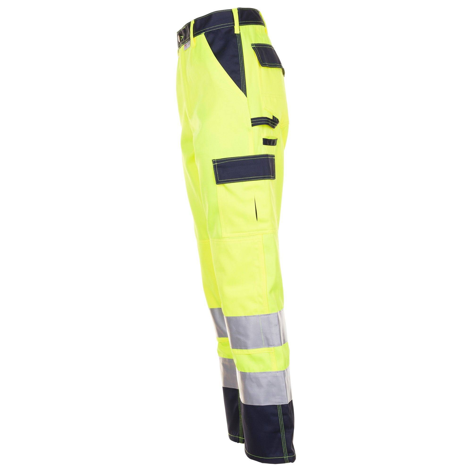 Planam Warnschutz-Bundhose, 2017, gelb/marine, Größe 50-1