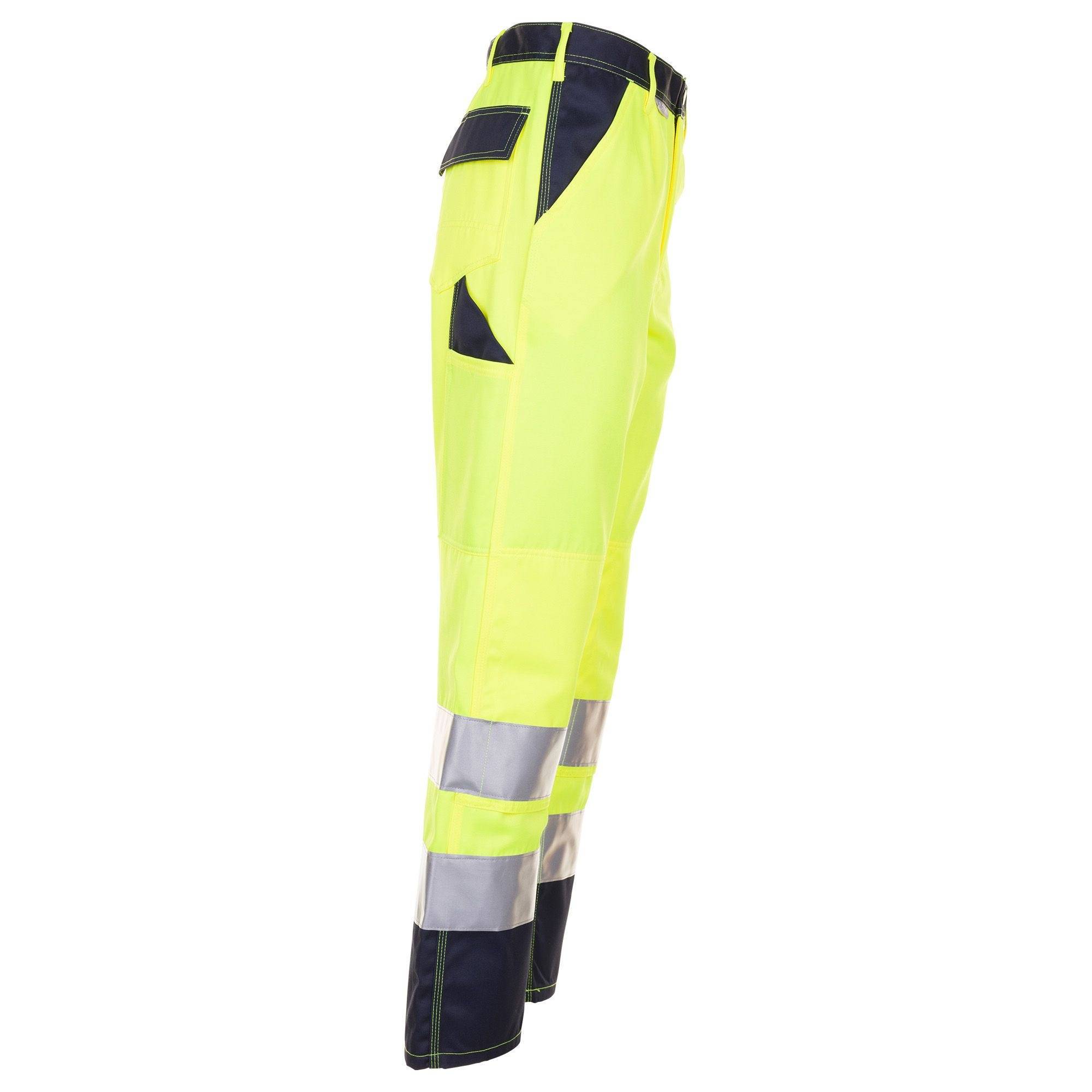 Planam Warnschutz-Bundhose, 2017, gelb/marine, Größe 50-2