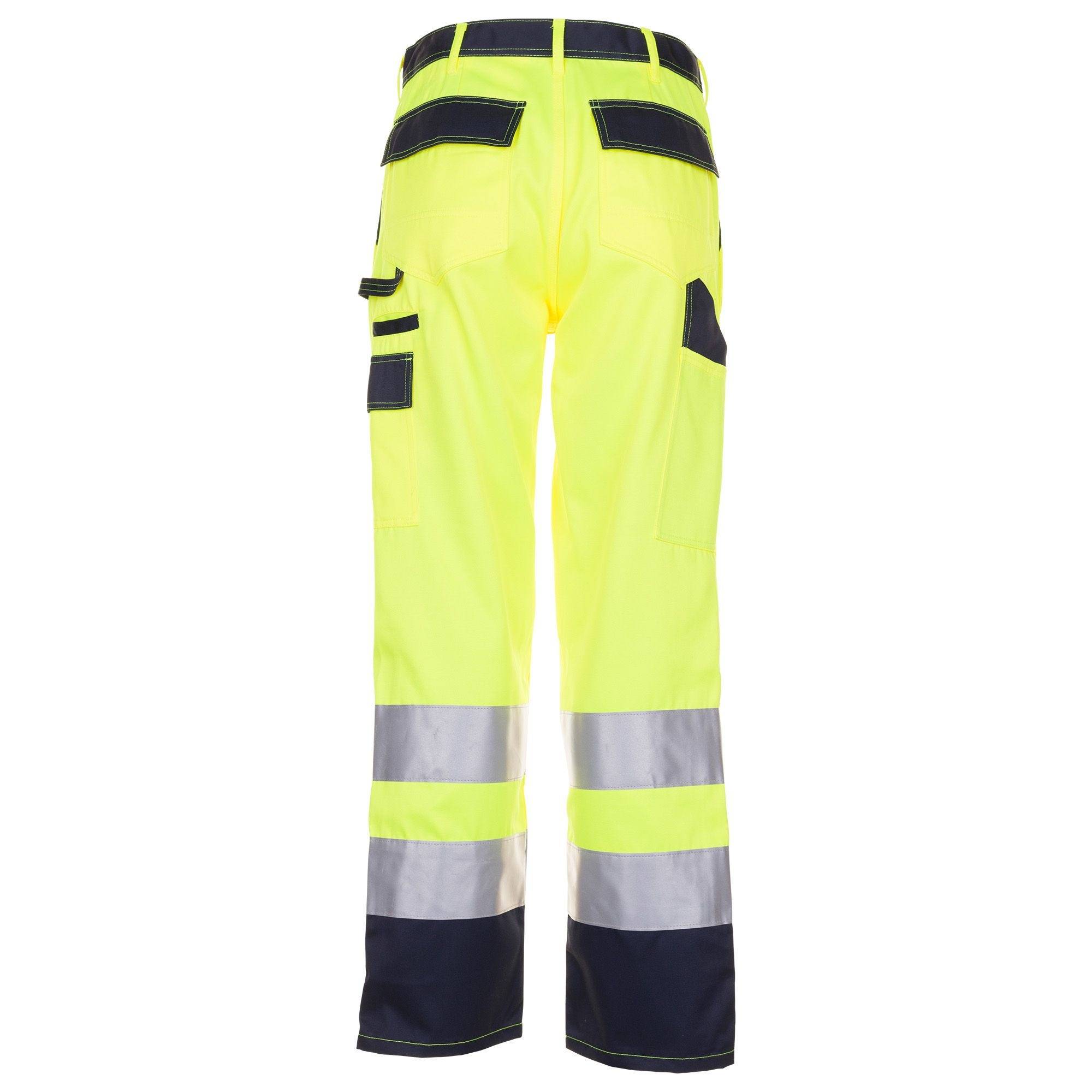 Planam Warnschutz-Bundhose, 2017, gelb/marine, Größe 50-3